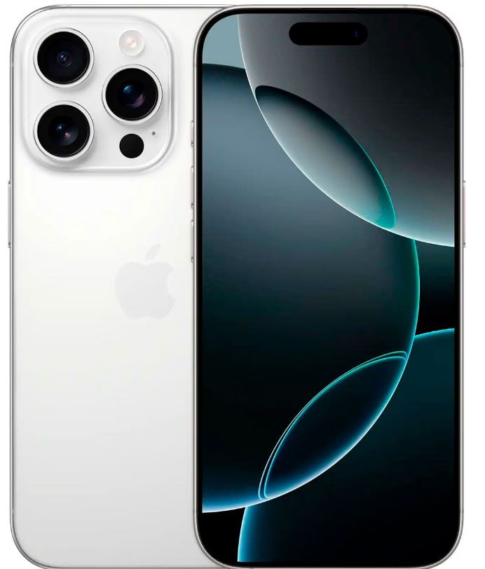 

Смартфон Apple iPhone 16 Pro 128GB MYLP3 White Titanium with 2 Sim trays no eSim, iPhone 16 Pro 128GB