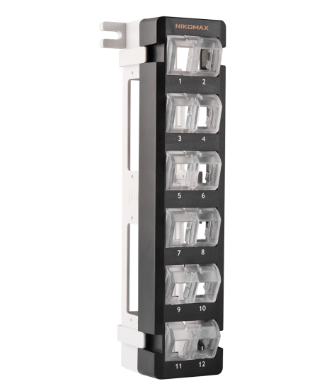фото Патч-панель  NikoMax NMC-WP12-BLANK-BK в Омске