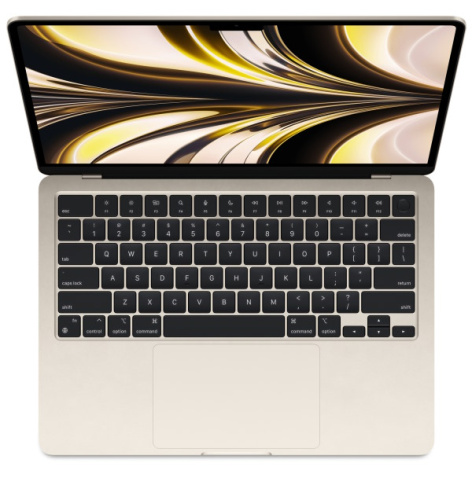 фото Ноутбук  Apple MacBook Air 13 (2024) в Омске 13.6 ", M, 16 Гб RAM, 256 Гб SSD, M3 8-core GPU, Сияющая звезда