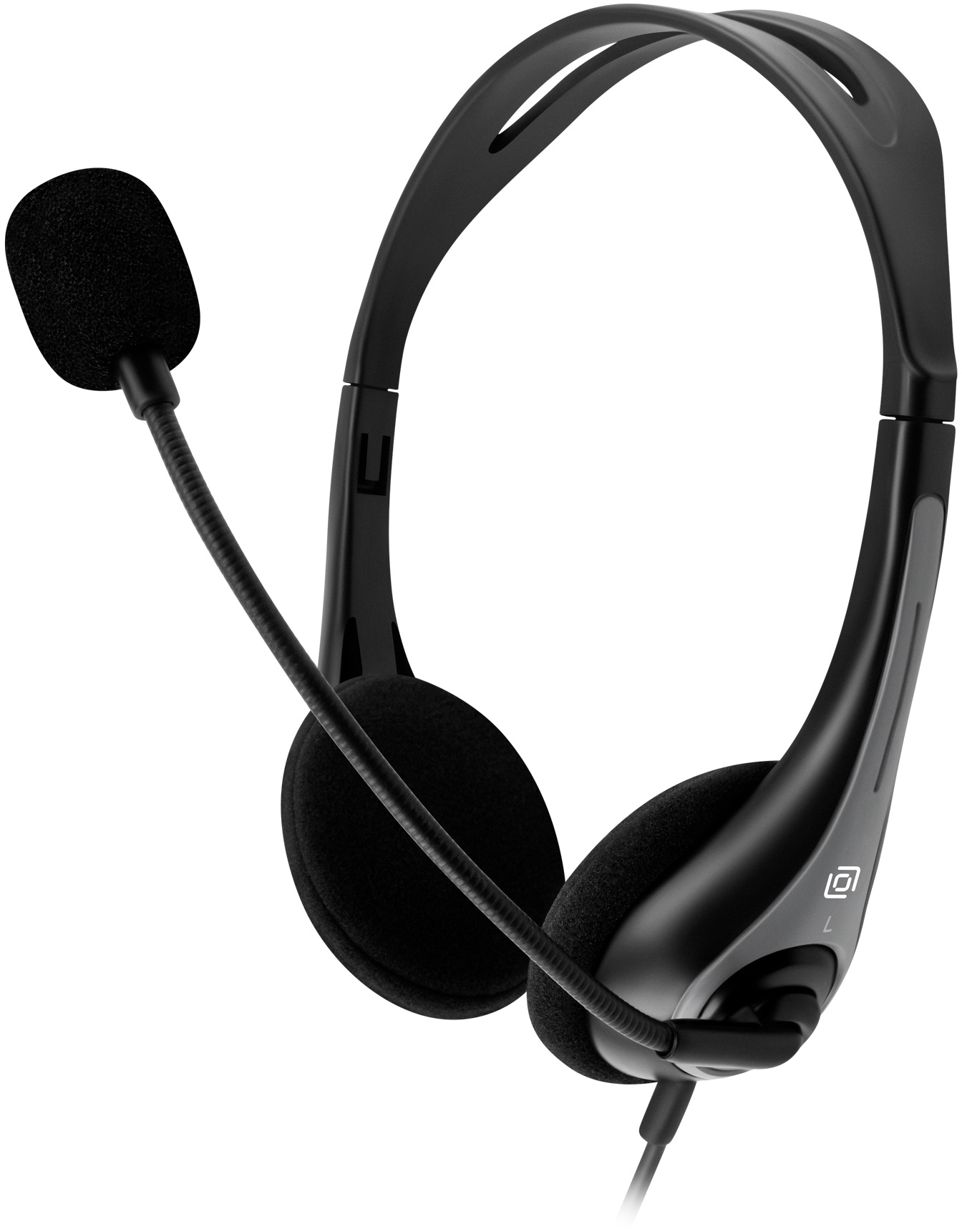 

Гарнитура Oklick HS-M300 Oklick 1876323 черный/серый 1.8м накладные оголовье (1876323), HS-M300