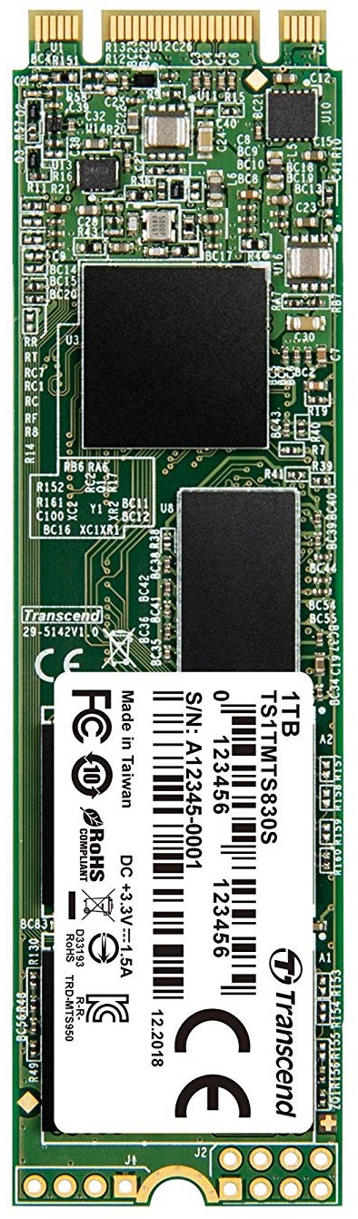 

Накопитель SSD M.2 2280 Transcend TS1TMTS830S 830S 1TB 560/500MB/s 85K/85K IOPS 3D TLC MTBF 1M, TS1TMTS830S