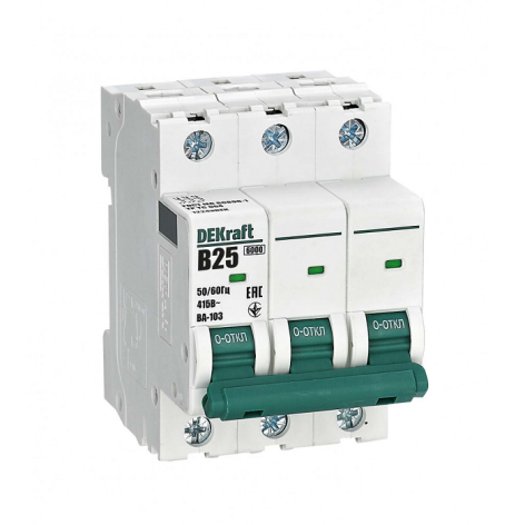 Изображение товара Автоматический выключатель DEKraft 12243DEK для защиты электрических цепей