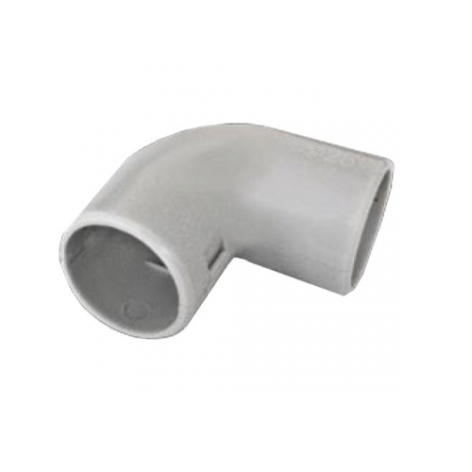 Изображение товара Угол Ecoplast 41232-5 для труб 90° серый ABS пластик