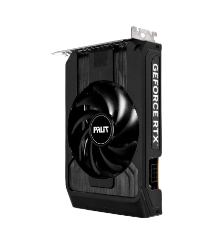 

Видеокарта PCI-E Palit GeForce RTX 5050 STORMX OC (NE65050T19P1-GB2070F) 8GB GDDR6 128bit 5nm 2617/2000MHz HDMI 3*DP, GeForce RTX 5050 STORMX OC (NE65050T19P1-GB2070F)