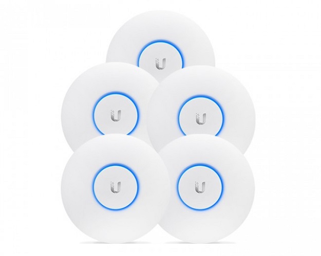 

Точка доступа Ubiquiti UniFi AC Pro 5-pack Wi Fi 802.11ac,1300 Mbps, dual-band, 3x3 MIMO, 2 Gigabit Ethernet, 802.3af, indoor, комплект из 5 точек, бе, UniFi AC Pro 5-pack