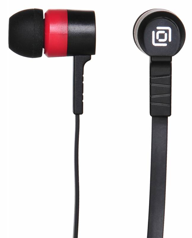 

Наушники Oklick HP-S-220 1.1м черный/красный проводные в ушной раковине (D2-1B/R), HP-S-220