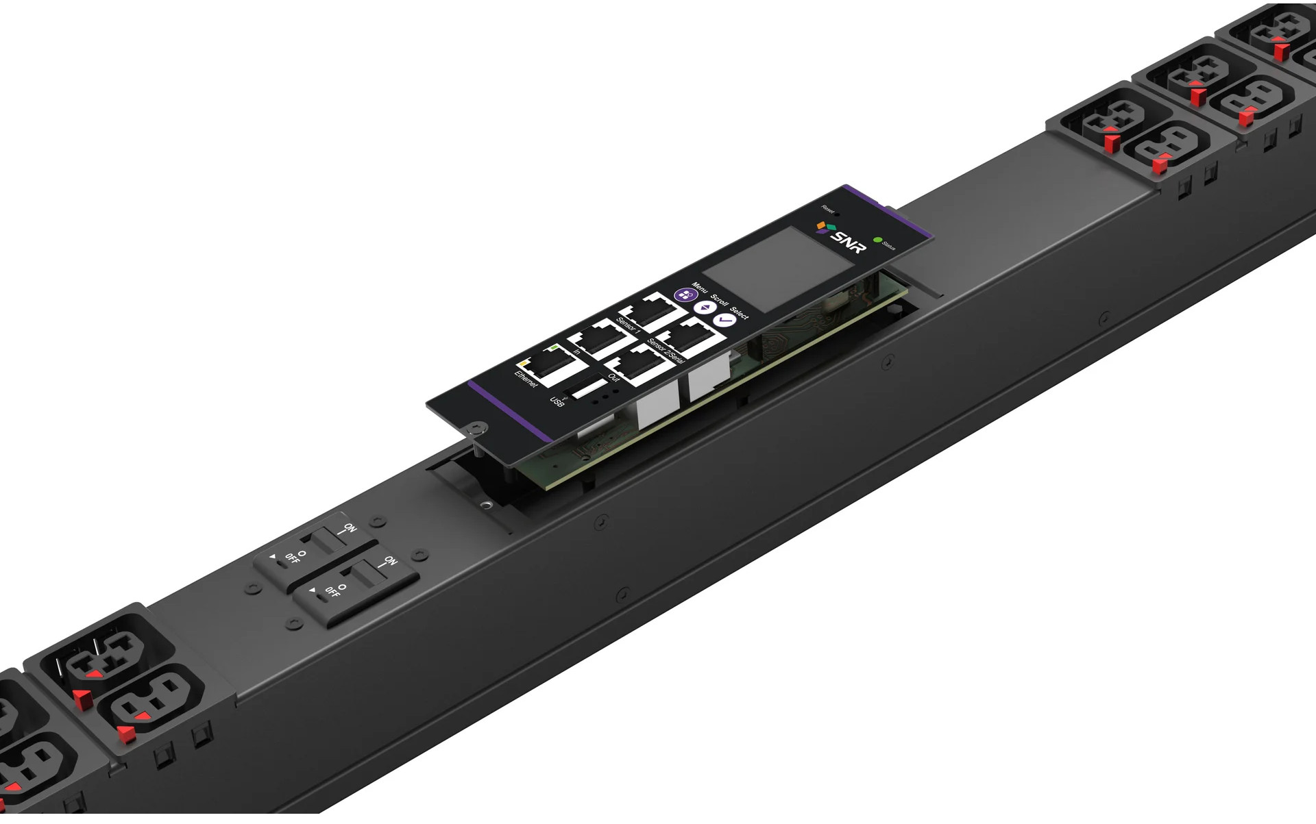 

Блок розеток SNR SNR-PDU-D-21AL21ABL-16L3 с функцией измерения и управления каждой розеткой серии SNR тип D выход 21*C13/19L и 21*C13L с фиксаторами в, SNR-PDU-D-21AL21ABL-16L3