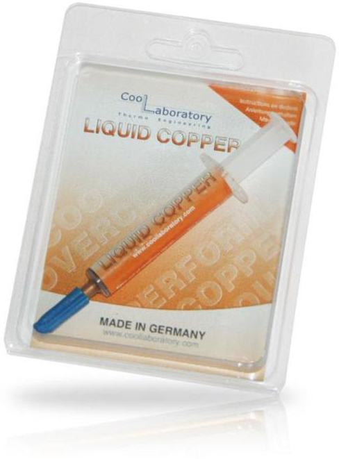 

Термоэлемент Coollaboratory CL-LC Liquid Copper 1.5g, силикон, микрочастицы высокочистой меди (99,9%), для любых материалов, CL-LC