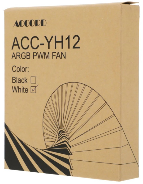 фото Вентилятор для корпуса ACCORD ACC-YH12 ARGB WHITE в Казани
