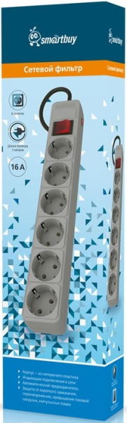 фото Сетевой фильтр  SmartBuy SBSP-6-50-G в Уфе