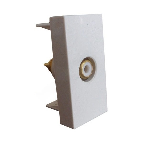 

Розетка Ecoplast 852504 на 1 вход (коннектор RCA), 45х22,5, LK45, 852504