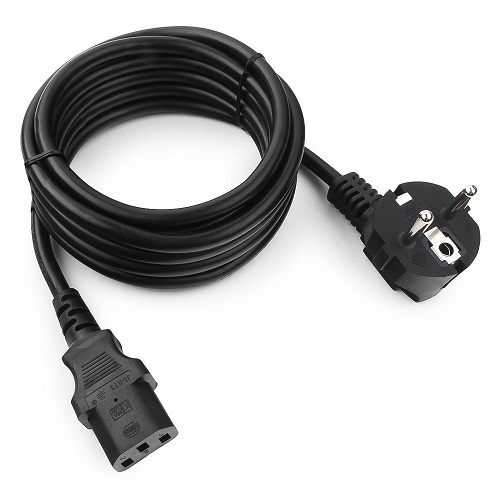 

Кабель питания Cablexpert PC-186-VDE-1M 1м, Schuko- C13, VDE, 10А, черный, с заземлением, пакет, PC-186-VDE-1M