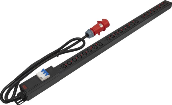 

Блок распределения питания Powercom PDU-32AV24-18C3-6C9-3P вертикальный 18xC13 6xC19 3x32A IEC 60309, PDU-32AV24-18C3-6C9-3P