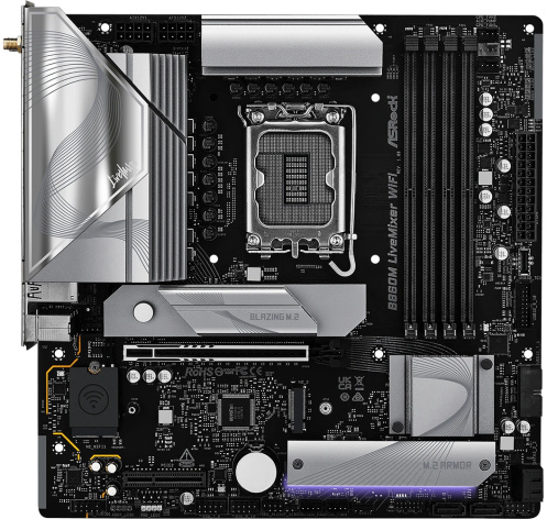 фото Материнская плата mATX ASRock B860M LIVEMIXER WIFI в Перми