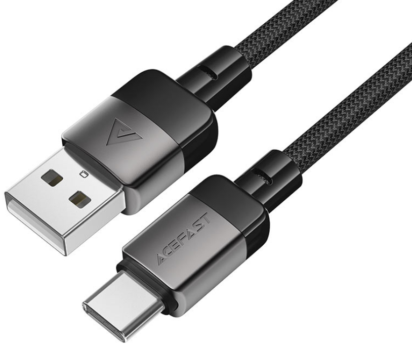 

Кабель ACEFAST C9-04 USB-A to USB-C charging data cable. Длина: 1,2м. Цвет: черный, C9-04