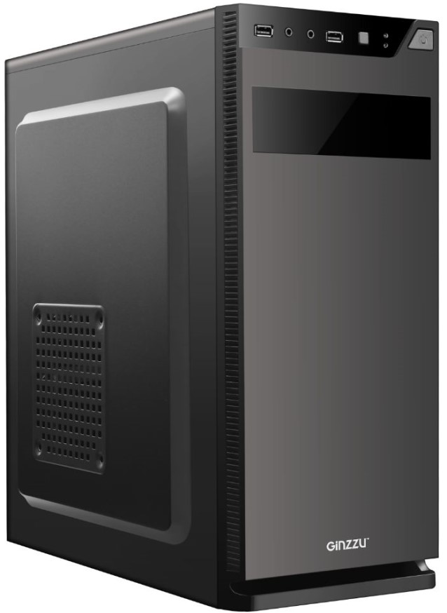 

Корпус ATX Ginzzu A190 без БП, 2*USB 2.0, A190