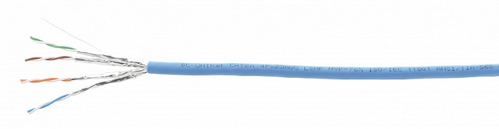 

Кабель витая пара F/UTP 6 кат. 4 пары Kramer BC-UNIKat/LSHF-305M 23AWG(0.57 мм), медь, одножильный (solid), внутренний, LSHF, синий, уп/305м, BC-UNIKat/LSHF-305M