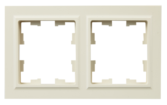 

Рамка двойная IEK BR-M22-44-K10 BRITE IP44 РУ-2-БрКр-44 Бежевый, BR-M22-44-K10