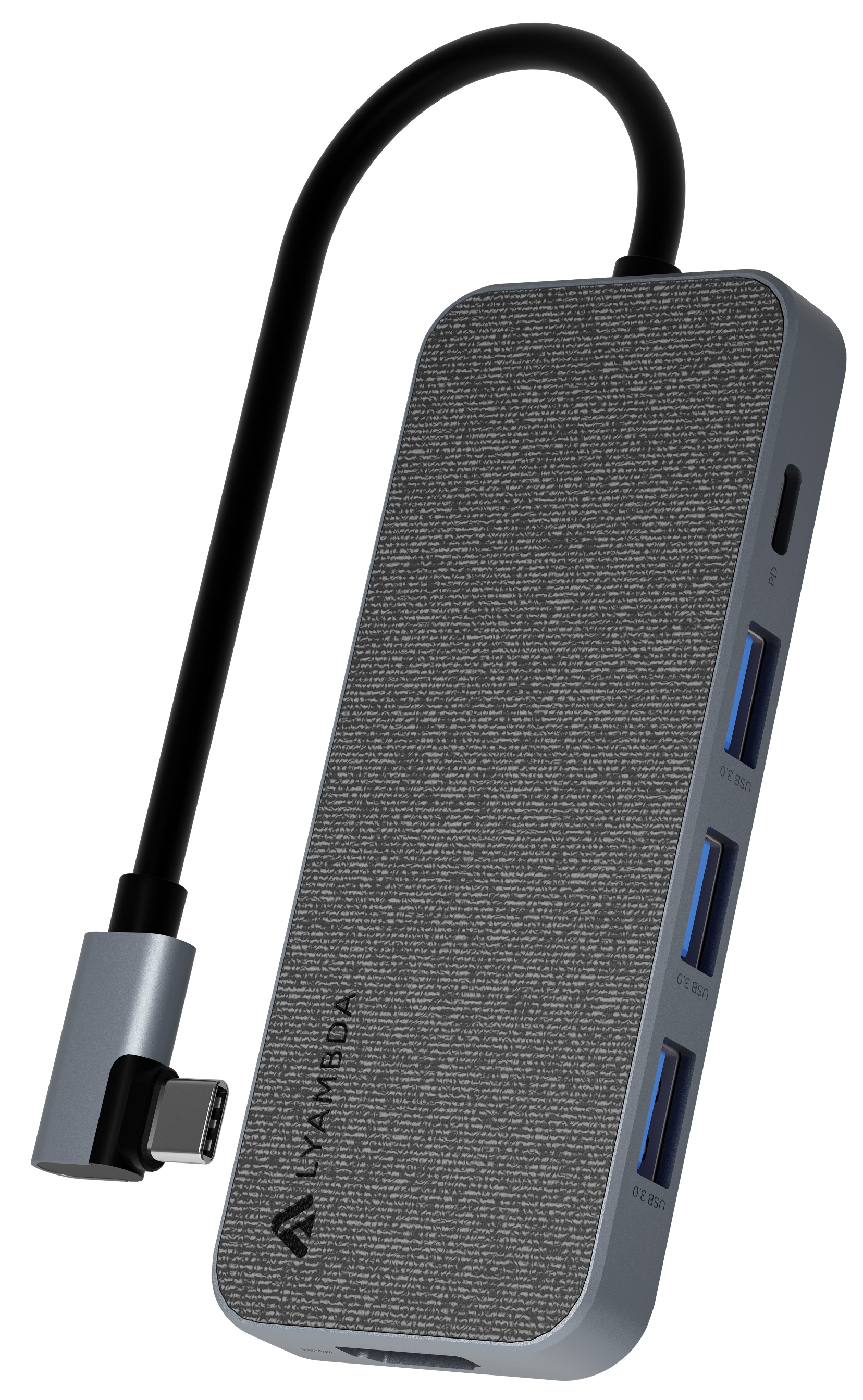 

Разветвитель Lyambda LC129 Type-C 5 в 1 4K/USB/PD Hub, LC129
