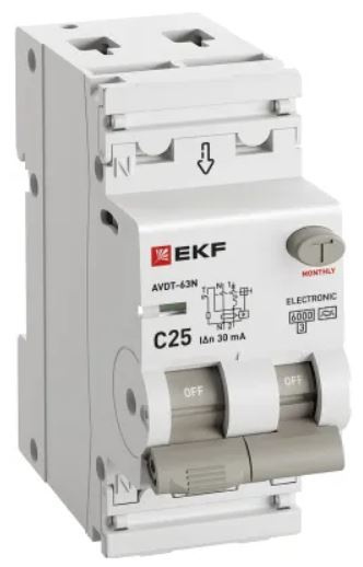 фото Автомат дифференциальный EKF D63N26EA25C30 в Челябинске