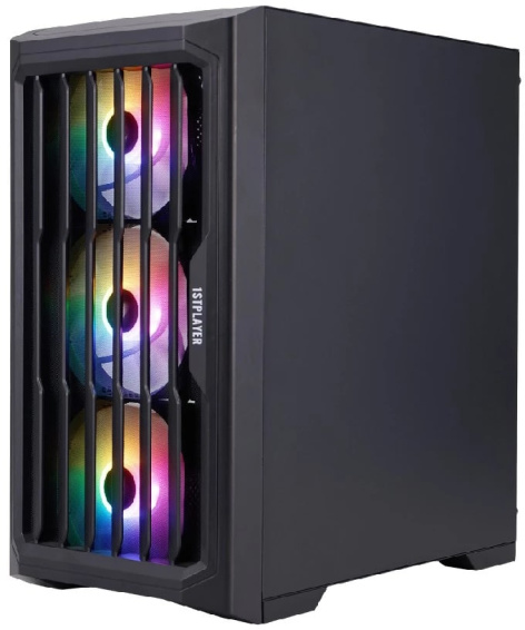 фото Корпус mATX 1STPLAYER BULLET HUNTER H2 ARGB Black в Омске