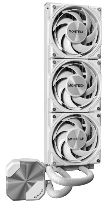 

Система охлаждения жидкостная Montech HyperFlow Silent 360 HS360WH LGA1200/1700/1851/AM4/AM5 (3*120mm, 360W, 800-2200rpm, 72.3CFM, 24.8dBa), HyperFlow Silent 360