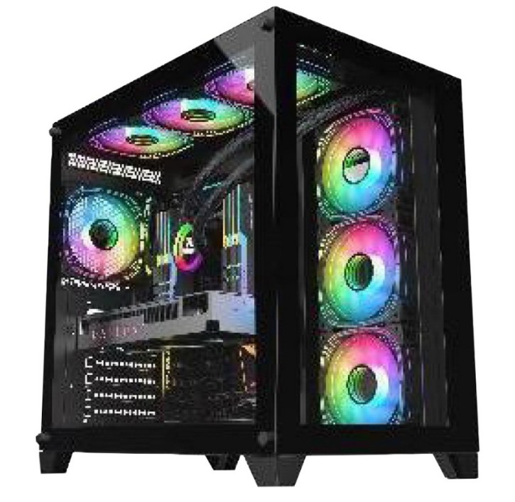 

Корпус ATX ALSEYE Knight-B черный, без БП, окно из закаленного стекла, 2*USB 3.1, USB Type-C, audio, (4 fans), Knight-B