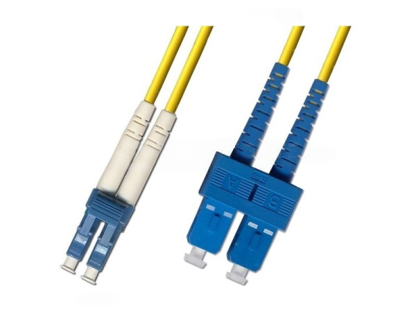 фото Кабель патч-корд волоконно-оптический Hyperline FC-D2-9-LC/UR-SC/UR-H-5M-LSZH-YL в Уфе