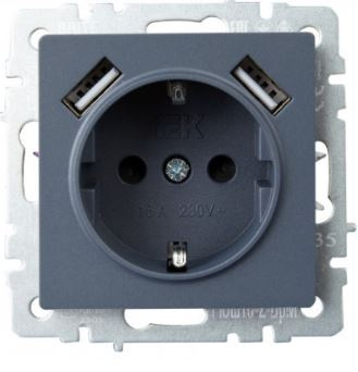 фото Розетка с заземлением  IEK BR-R14-16-U21-D31-K35 в Красноярске