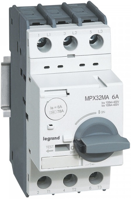 

Автоматический выключатель Legrand 417348 MPX³ - 32MA 6A 100kA, 3П, 417348
