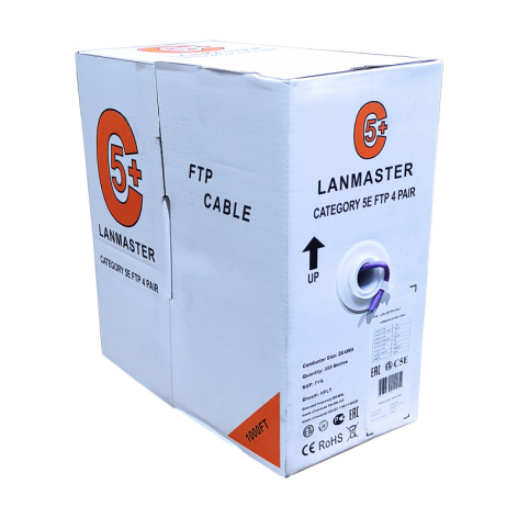 фото Кабель витая пара U/UTP 5e кат. 4 пары Lanmaster LAN-5EUTP-HFLT в Челябинске
