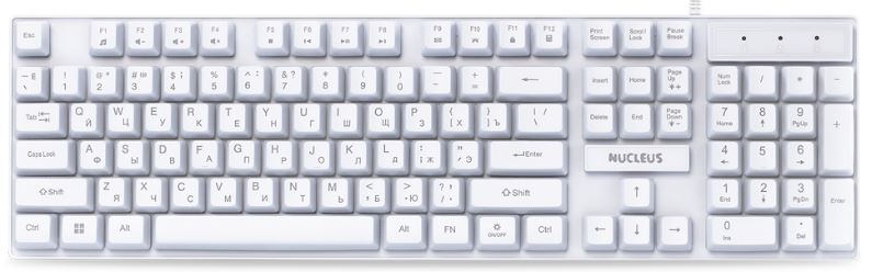 Клавиатура SmartBuy RUSH Nucleus SBK-320G-W проводная игровая USB мультимедийная, белая (1/20)