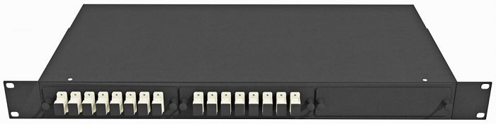 

Кросс оптический стоечный TopLAN КРС-Top-1U-16SC/U-OM2-BK 19", 16 SC/UPC адаптеров, многомодовый (50/125), 1U, черный, укомплектованный, КРС-Top-1U-16SC/U-OM2-BK