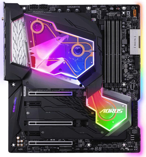 фото Материнская плата E-ATX GIGABYTE Z390 AORUS XTREME WATERFORCE