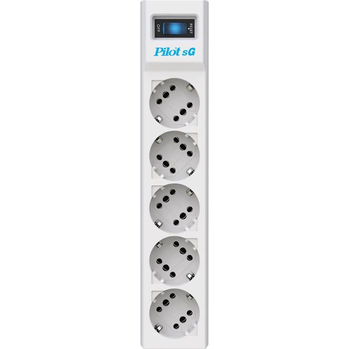 

Сетевой фильтр ZIS Pilot SG5 10M 5 outlets (GP), 10A / 2.2kVt, automatic circuit-breaker, 10 m, Pilot SG5