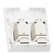 фото Компьютерная розетка NikoMax NMC-WO2SE2-FT-ST-WT