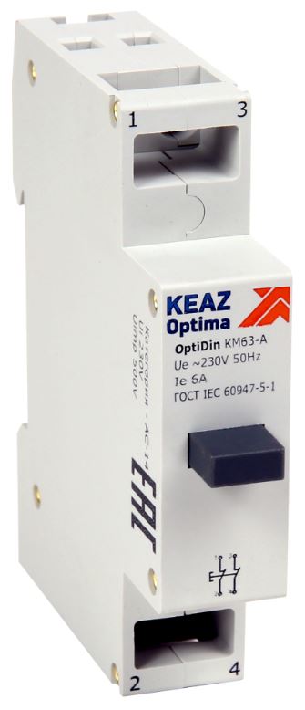 

Кнопка управления КЭАЗ 138903 модульная OptiDin KM63-AF-02-УХЛ3, 138903