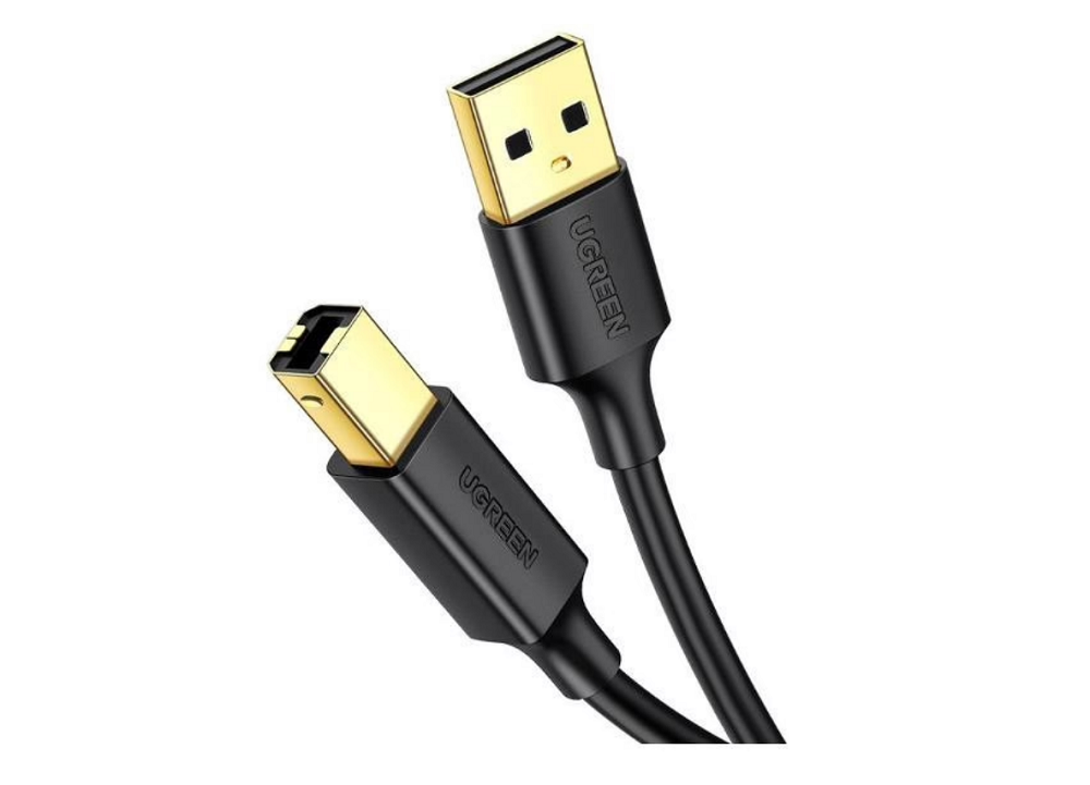 

Кабель UGREEN US135 10350_ для принтера USB 2.0 A(m) to USB-B(m), 1.5 м, черный, US135