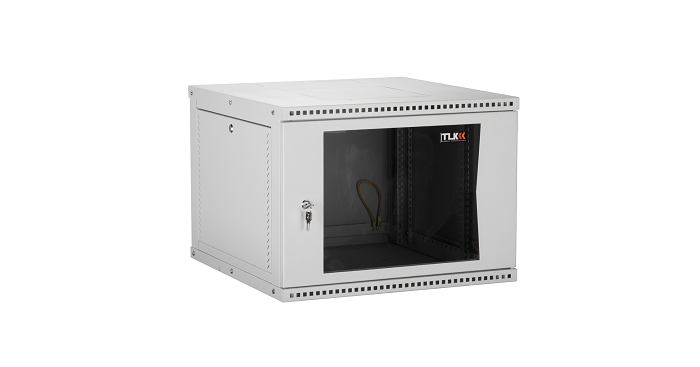 

Шкаф настенный 19", 6U TLK TWI-066045-R-G-GY стеклянная дверь, Ш600хВ303хГ450мм, 1 пара монтажных направляющих, серый, TWI-066045-R-G-GY