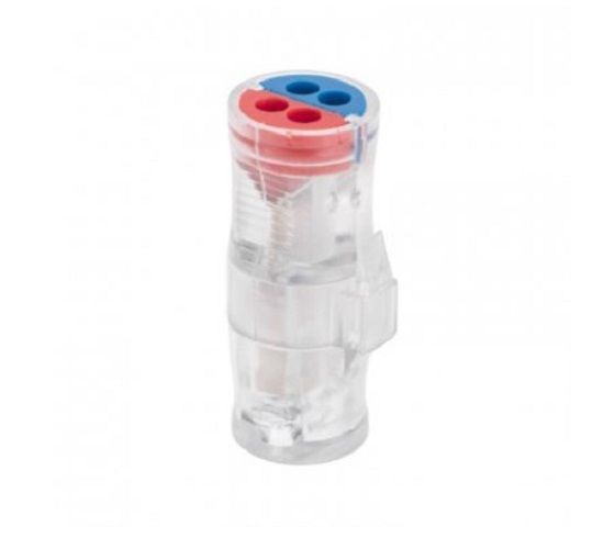 

Клемма Rexant 07-5243 СМК 2273-2x2R проходная разъемная 2 полюса 2х2-проводная 0,5-2,5мм2, 07-5243