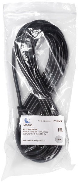 фото Кабель питания  Cabeus PC-186-VDE-5M в Казани