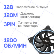 фото Вентилятор Eurocase OUT GLOW ARGB