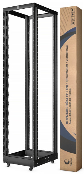 фото Открытая стойка двухрамная 19", 42U Cabeus RA-42U-1000-BK в Нижнем Новгороде