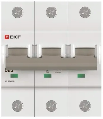 фото Автоматический выключатель  EKF mcb47125-3-63D в Ростове-на-Дону