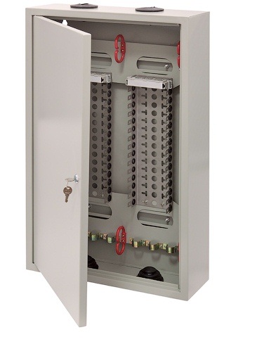 

Бокс настенный NikoMax NMC-WBPL30-MK распределительный для 30-ти плинтов (до 300-т пар), металлический, с ключом, 735х450х150мм, NMC-WBPL30-MK