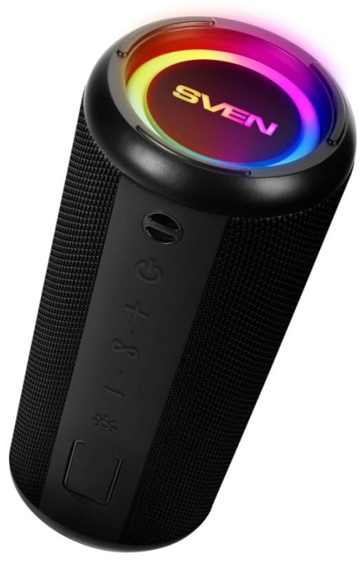 

Портативная акустика Sven АС PS-315 SV-021702 черная (20 Вт, Waterproof (IPx6), TWS, Bluetooth, USB, microSD, 2000мА*ч), АС PS-315