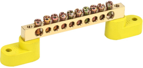 Изображение товара Шина PE "земля" IEK ШНИ-6х9-10-У2-Ж