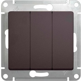 

Выключатель Schneider Electric GSL001331 Glossa 3-клавишный сх.3 (графит), GSL001331