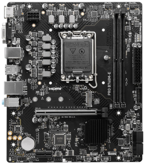 фото Материнская плата mATX MSI PRO B760M-E в Красноярске