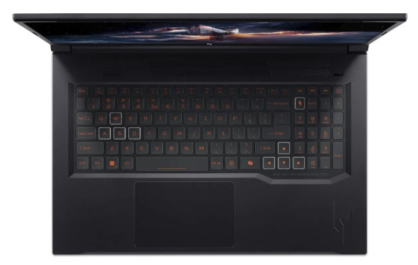 фото Ноутбук Acer Nitro V 17 AI ANV17-41-R1E4 17.3" (AMD Ryzen 7, 16Гб DDR5, SSD 512 Гб, GeForce RTX 5060, Без ОС) Черный [NH.QYVCD.00B]